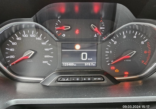 Peugeot Rifter cena 64900 przebieg: 126700, rok produkcji 2019 z Gliwice małe 211